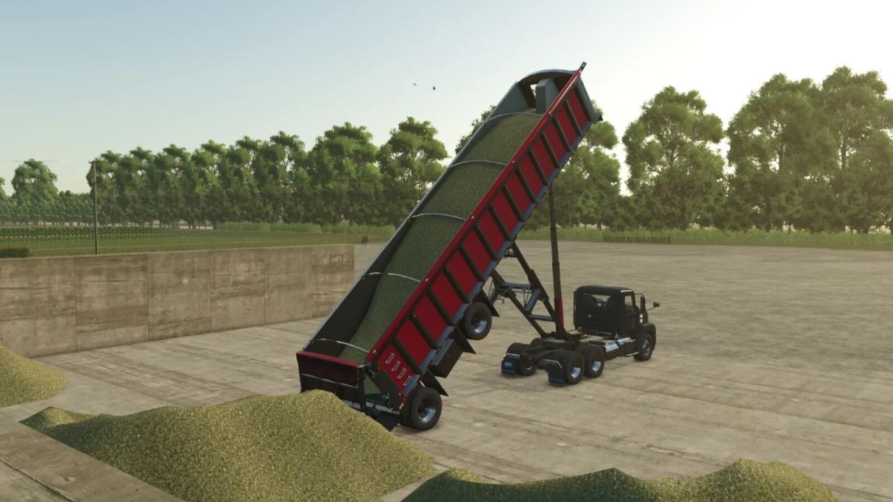 Причіп Lizard Trail Frameless End Dump для Farming Simulator 25