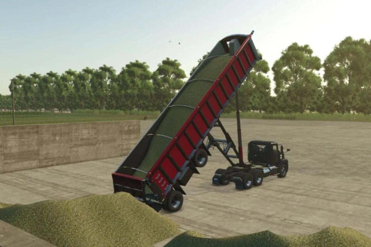 Причіп Lizard Trail Frameless End Dump для Farming Simulator 25