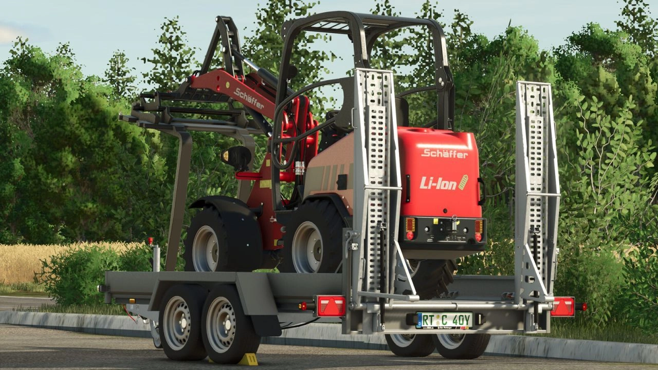 Трейлер Stema Bauma для Farming Simulator 25