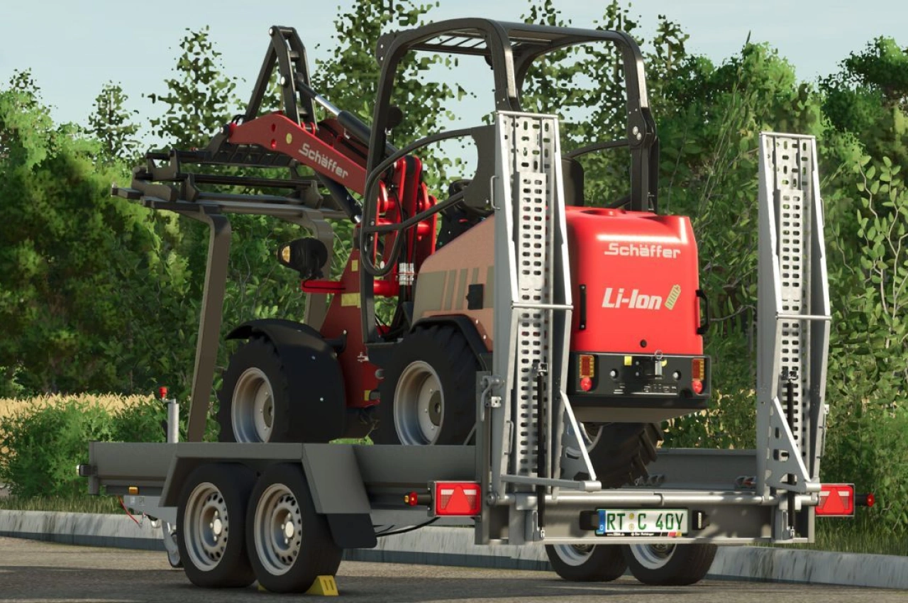 Трейлер Stema Bauma для Farming Simulator 25