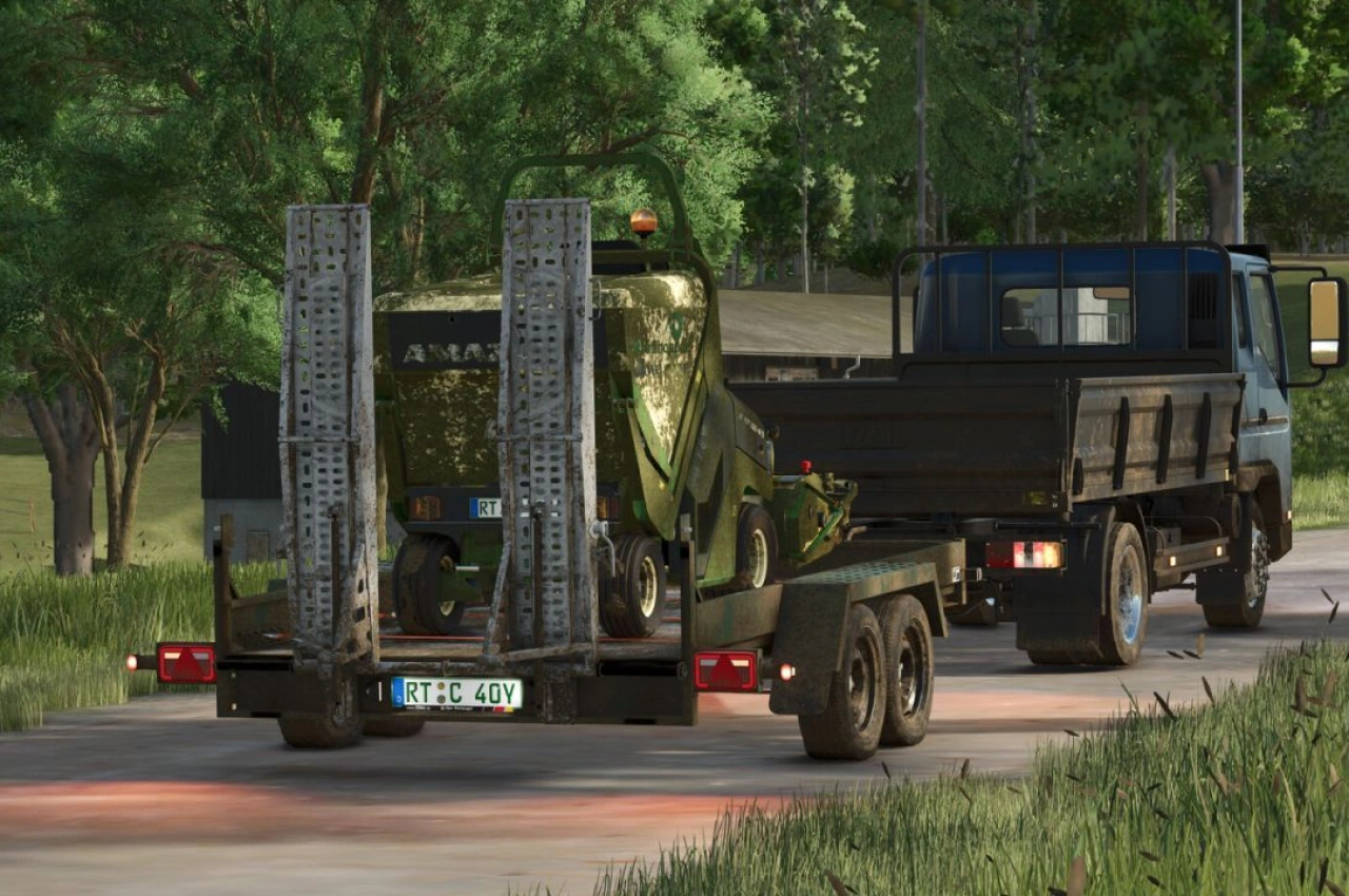 Трейлер Stema Bauma для Farming Simulator 25