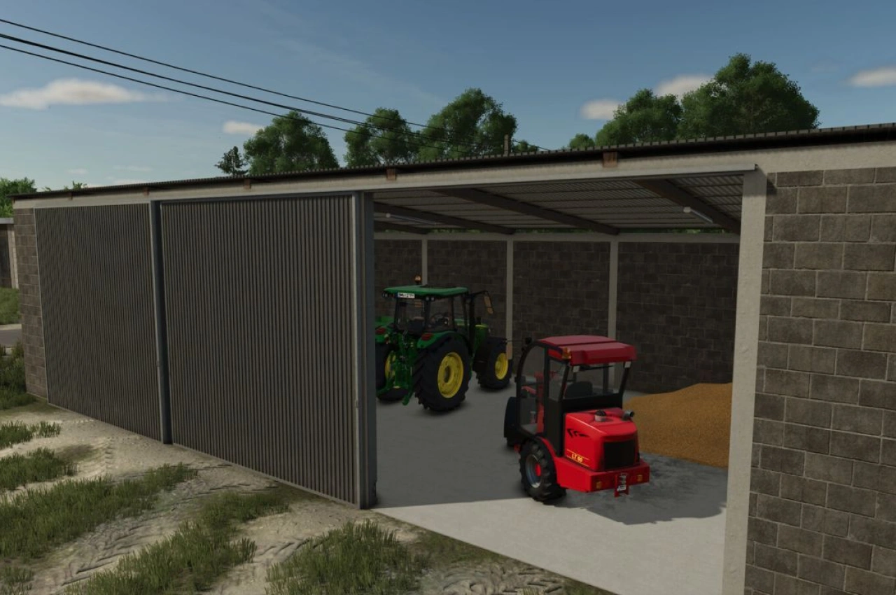 Гараж 18x9 для Farming Simulator 25