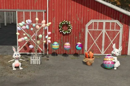 Osterdekorationen für Farming Simulator 25
