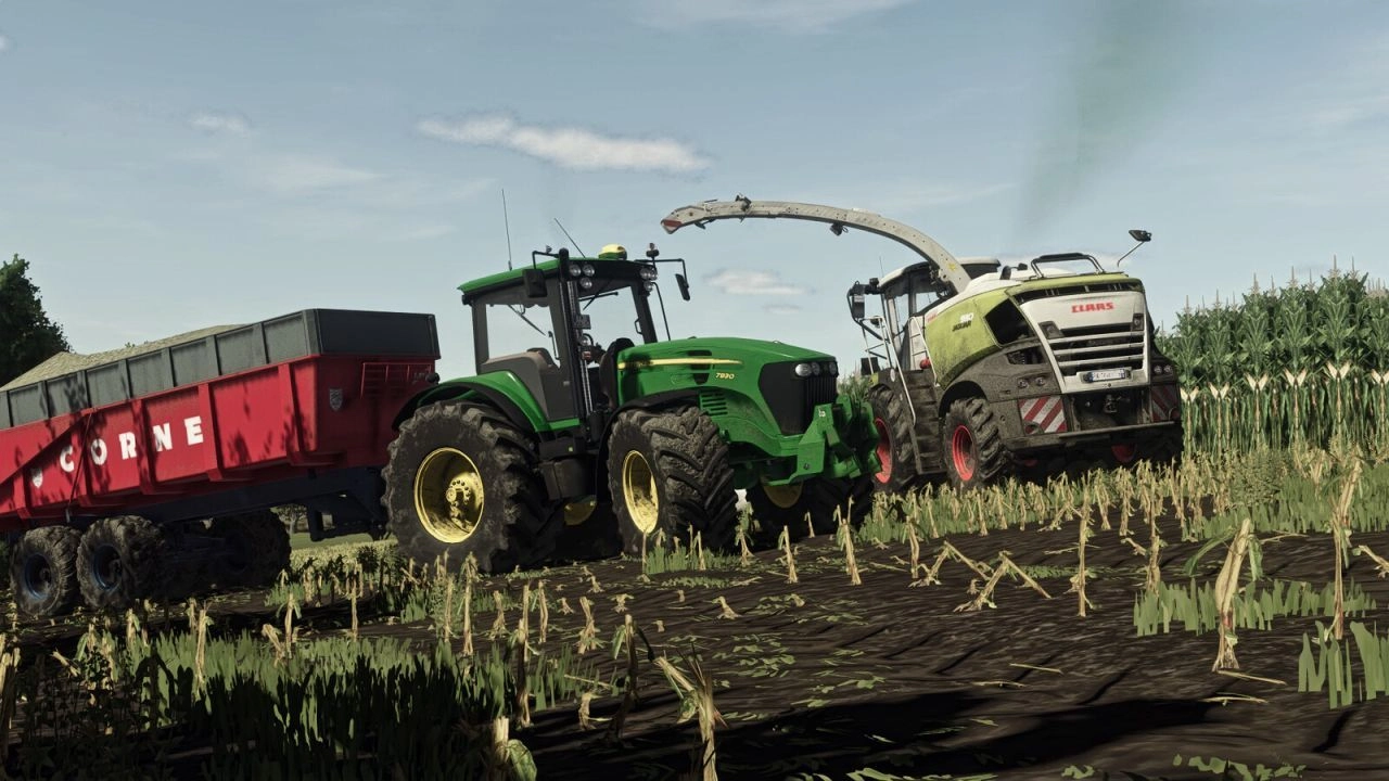 Звук прямої труби John Deere 4VCR 6.1L для Farming Simulator 25