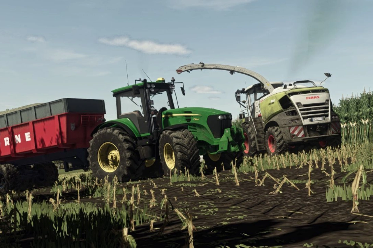 Звук прямої труби John Deere 4VCR 6.1L для Farming Simulator 25