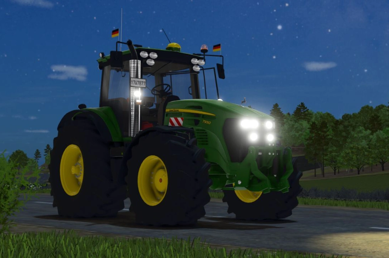 Звук прямої труби John Deere 4VCR 6.1L для Farming Simulator 25
