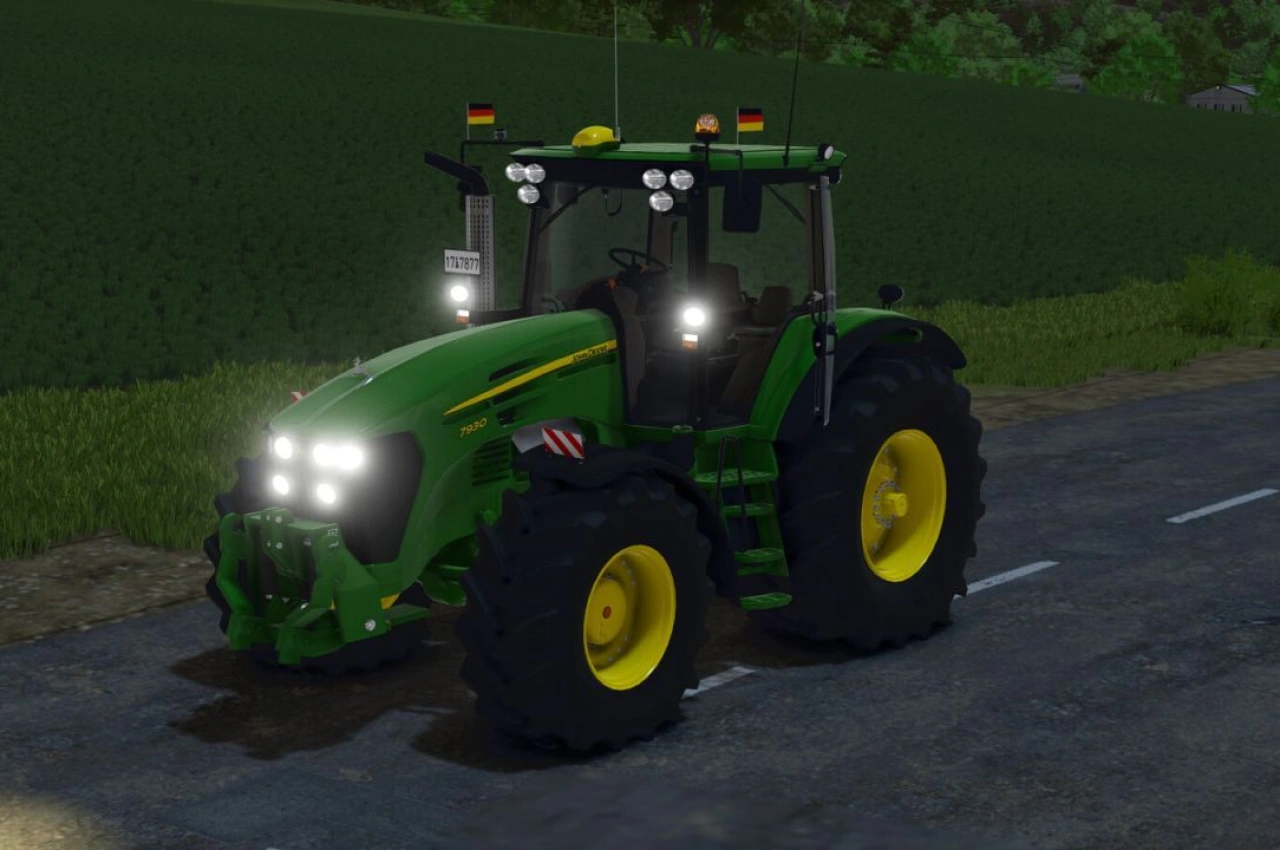 Звук прямої труби John Deere 4VCR 6.1L для Farming Simulator 25