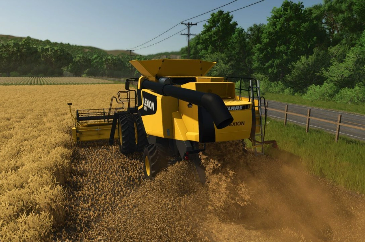 Комбайн CLAAS Lexion 560-590 US для Farming Simulator 25