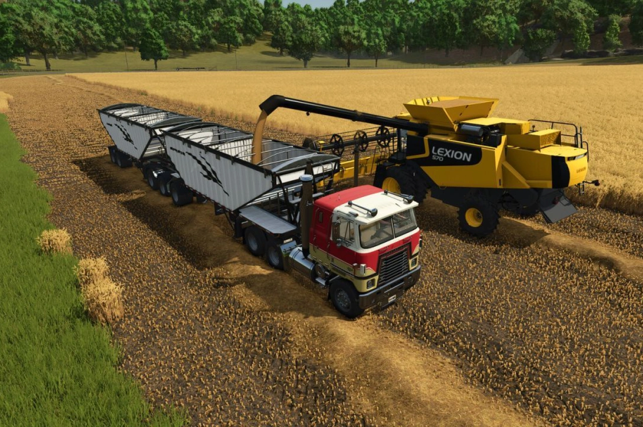 Комбайн CLAAS Lexion 560-590 US для Farming Simulator 25