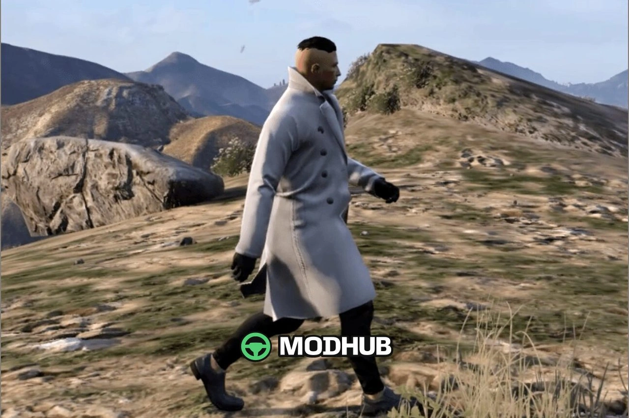 Пальто з тканинною фізикою для GTA 5