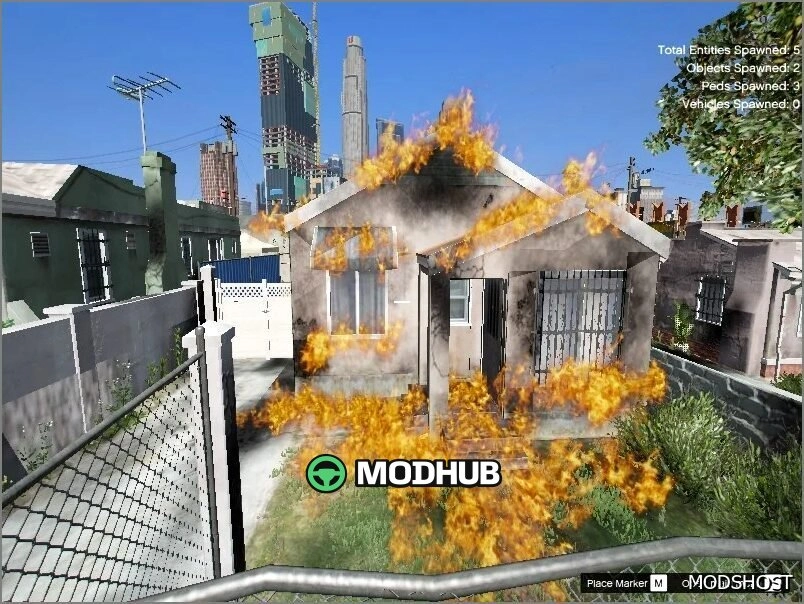 Скрипт пожежі в будинку для GTA 5