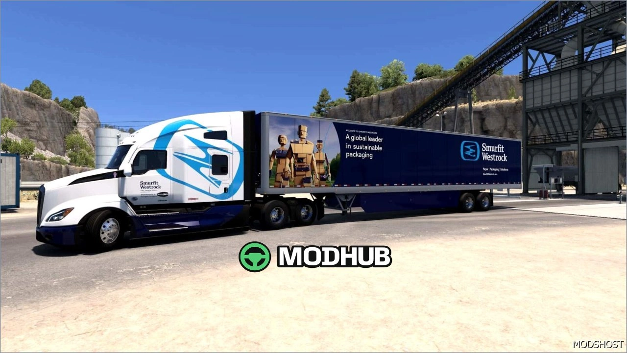 Скіни Smurfit Westrock 1.01 для American Truck Simulator