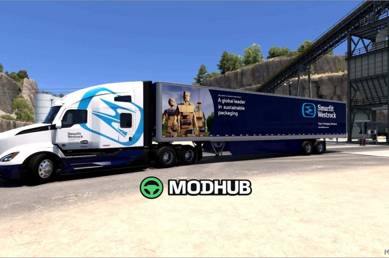 Скіни Smurfit Westrock 1.01 для American Truck Simulator