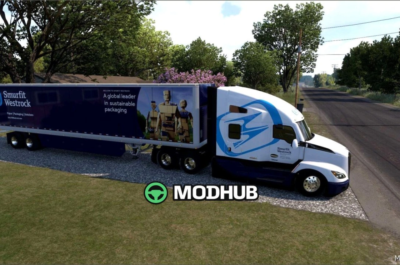 Скіни Smurfit Westrock 1.01 для American Truck Simulator