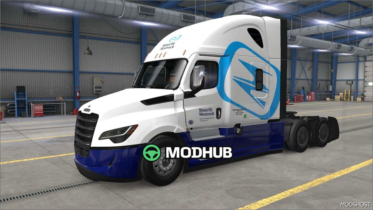 Skórki Smurfit Westrock 1.01 do American Truck Simulator