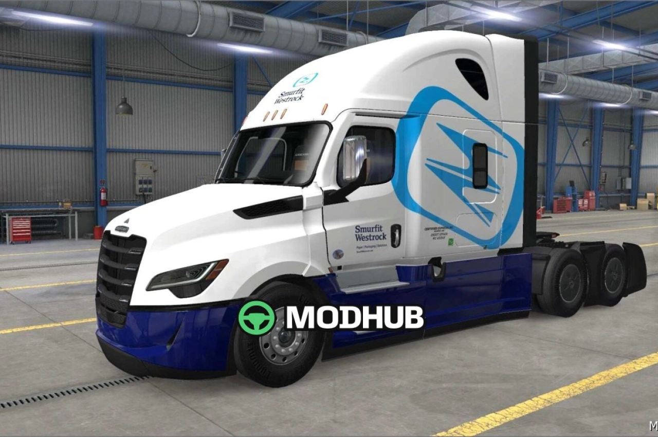 Скіни Smurfit Westrock 1.01 для American Truck Simulator