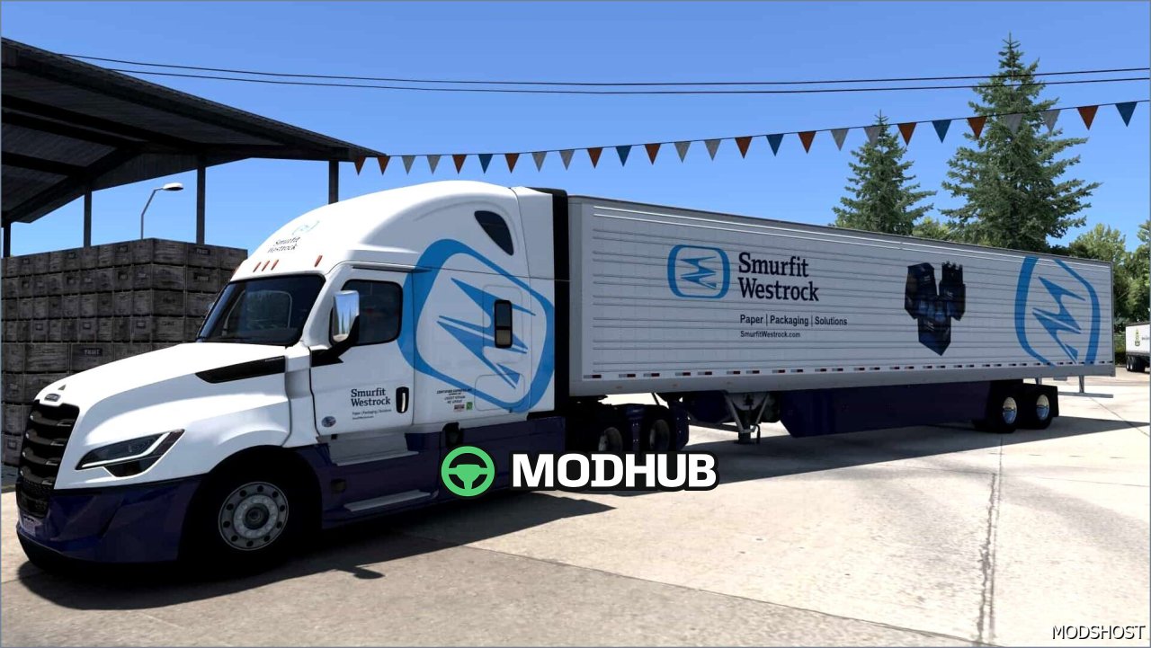 Skórki Smurfit Westrock 1.01 do American Truck Simulator