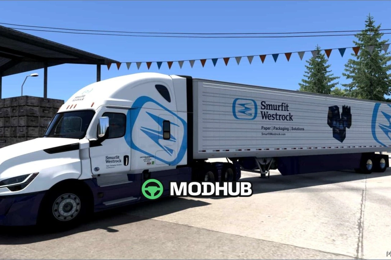Скіни Smurfit Westrock 1.01 для American Truck Simulator