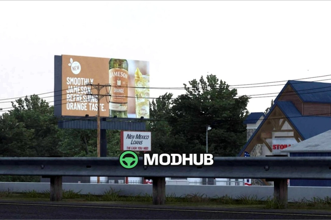 Мапа Рекламних Щитів Реального Світу V2026.03.22 для American Truck Simulator