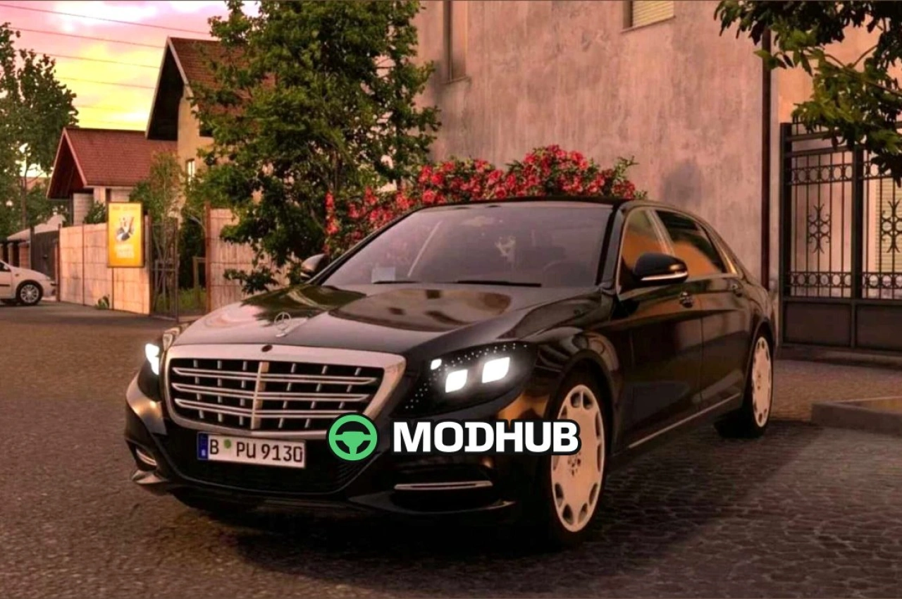 Автомобіль Mercedes Benz Maybach S400D 2021 для American Truck Simulator