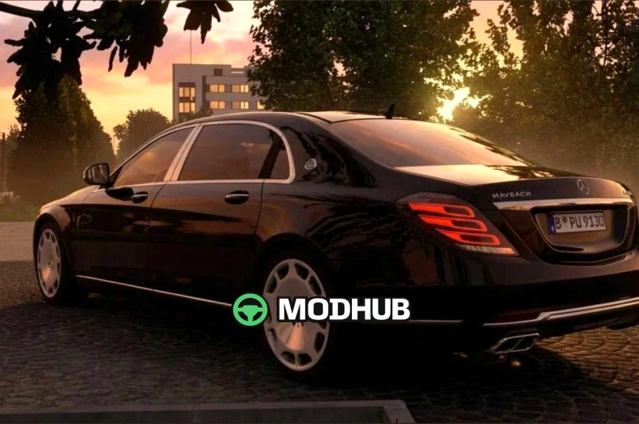 Автомобіль Mercedes Benz Maybach S400D 2021 для American Truck Simulator