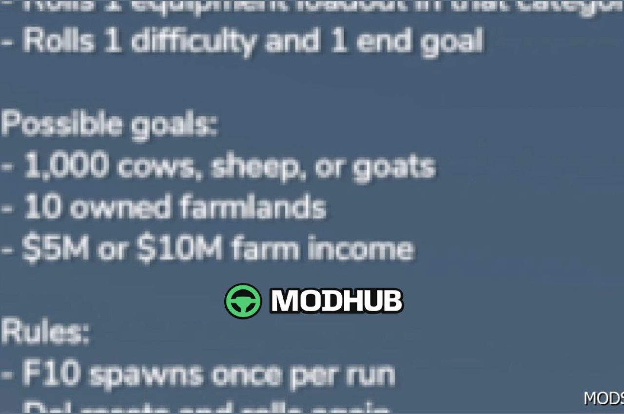 Мод Base Game Randomizer V1.0.4 для Farming Simulator 25