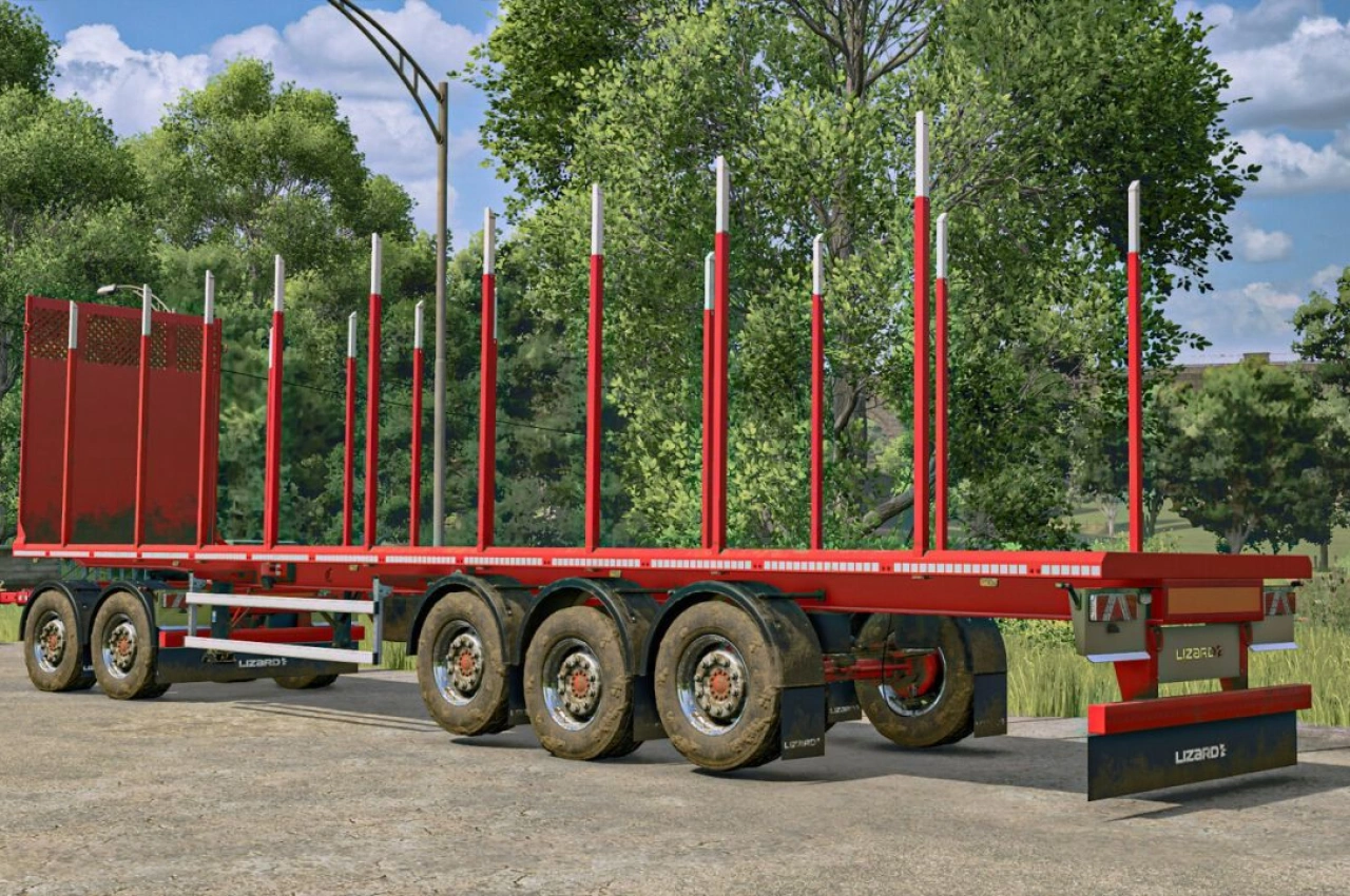 Пакет причепів Lizard Timber для Farming Simulator 25