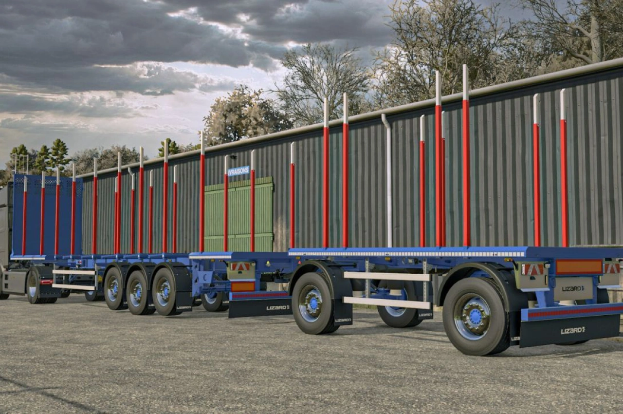 Пакет причепів Lizard Timber для Farming Simulator 25