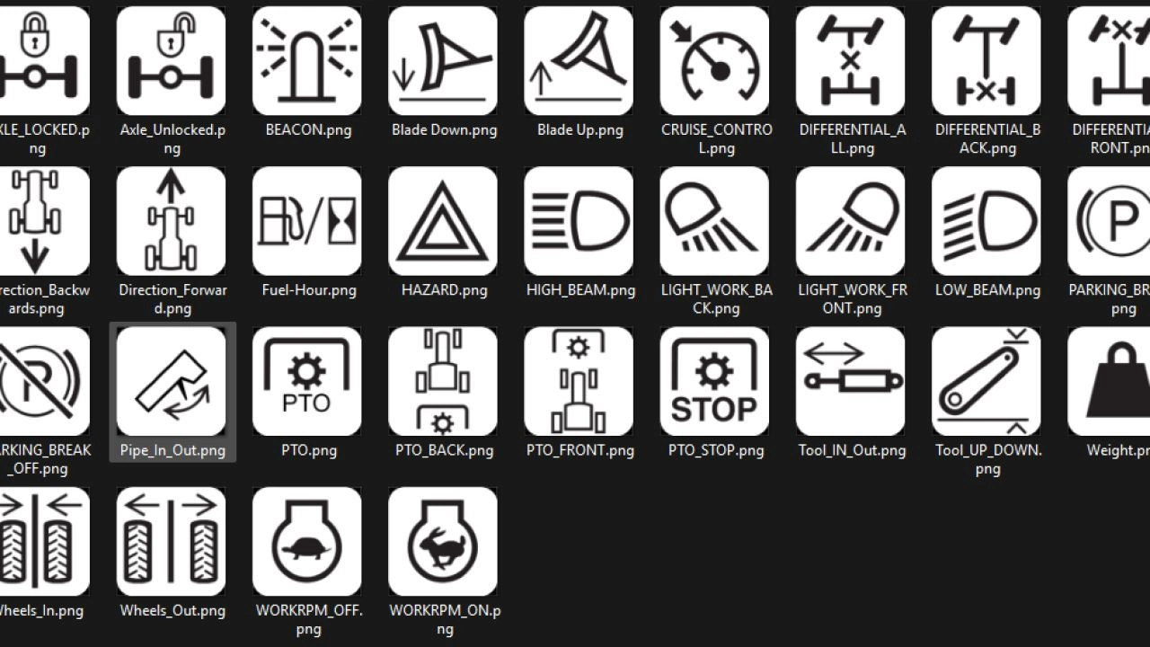 Пакет іконок Streamdeck для Farming Simulator 25