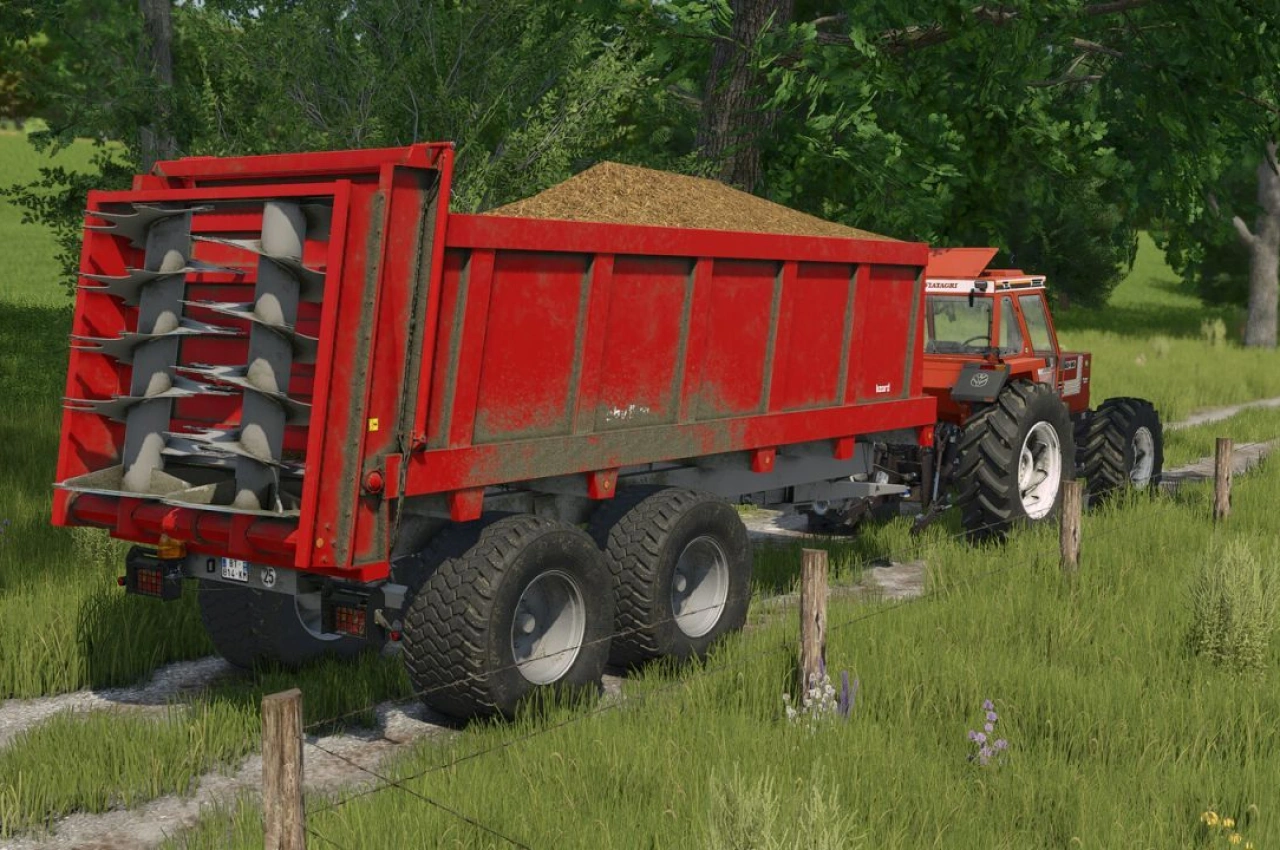 Розкидач гною Lizard EBV 1500 для Farming Simulator 25