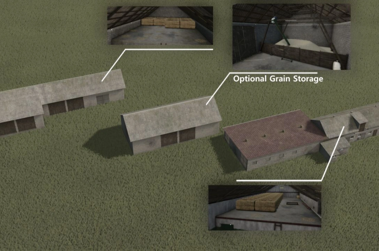 Пакет будівель для ферми для Farming Simulator 25