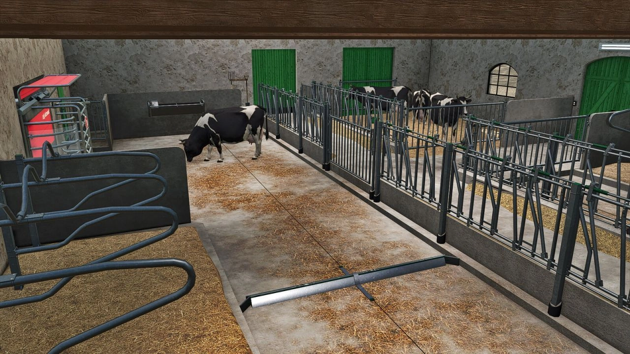 Стара корівник з місцем для зберігання для Farming Simulator 25