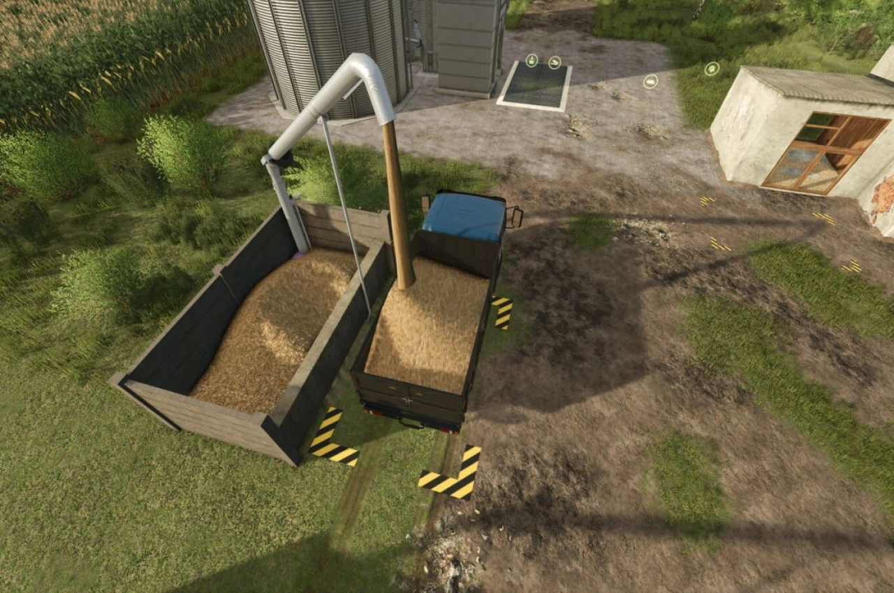 Сховище для каміння, дерев'яних трісок та гною для Farming Simulator 25