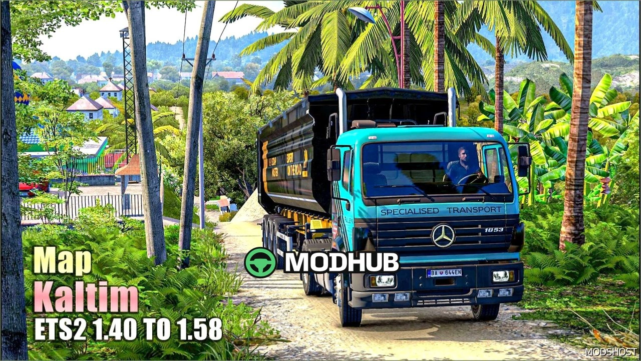Карта Kaltim V1 1.40-1.58 для Euro Truck Simulator 2