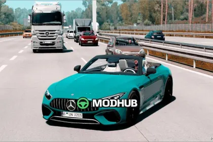 Car Mercedes Benz SL63 AMG 2023 V2.2 for Euro Truck Simulator 2