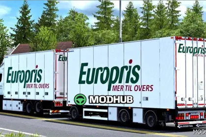 Bussbygg Chassis + Drawbar Trailer V1.5 for Euro Truck Simulator 2