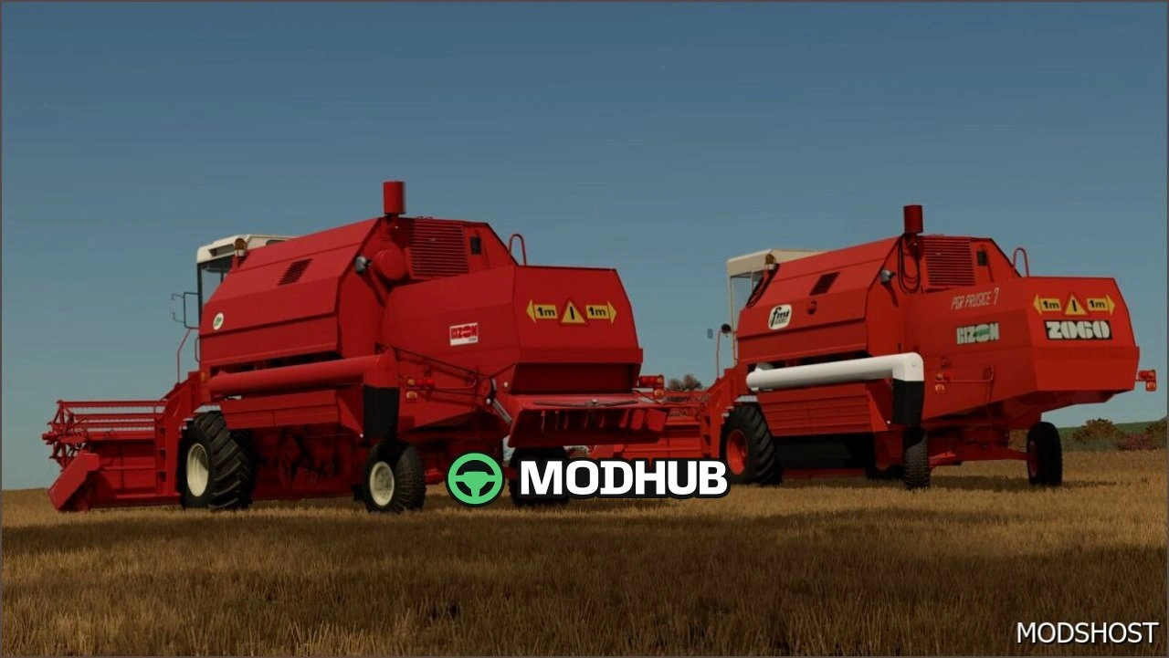 Комбайн FMZ Bizon Gigant для Farming Simulator 25