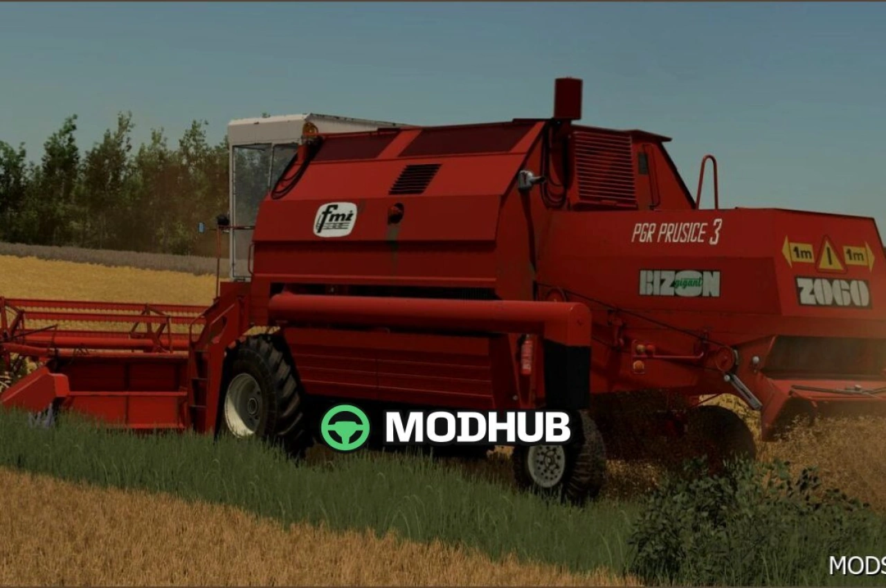 Комбайн FMZ Bizon Gigant для Farming Simulator 25