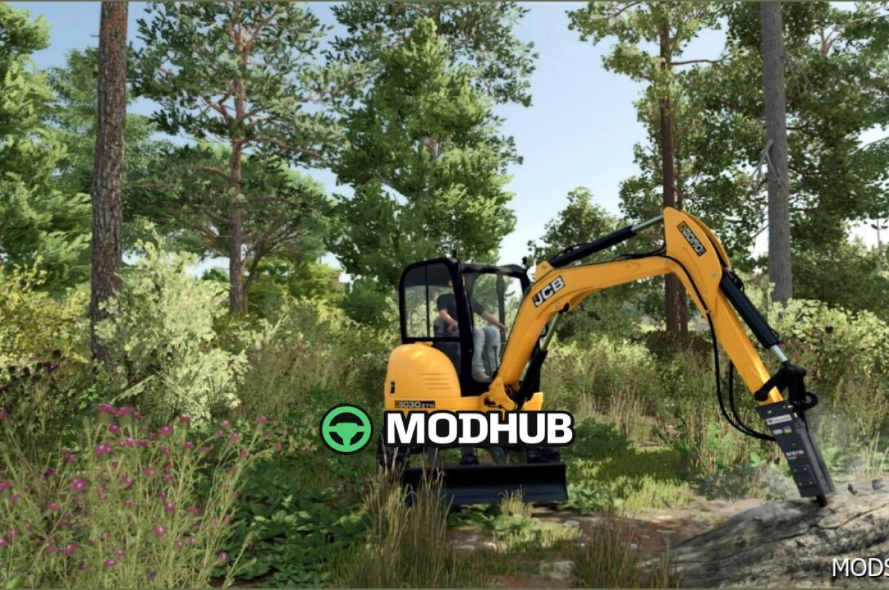 Екскаватор JCB 8030 ZTS для Farming Simulator 25