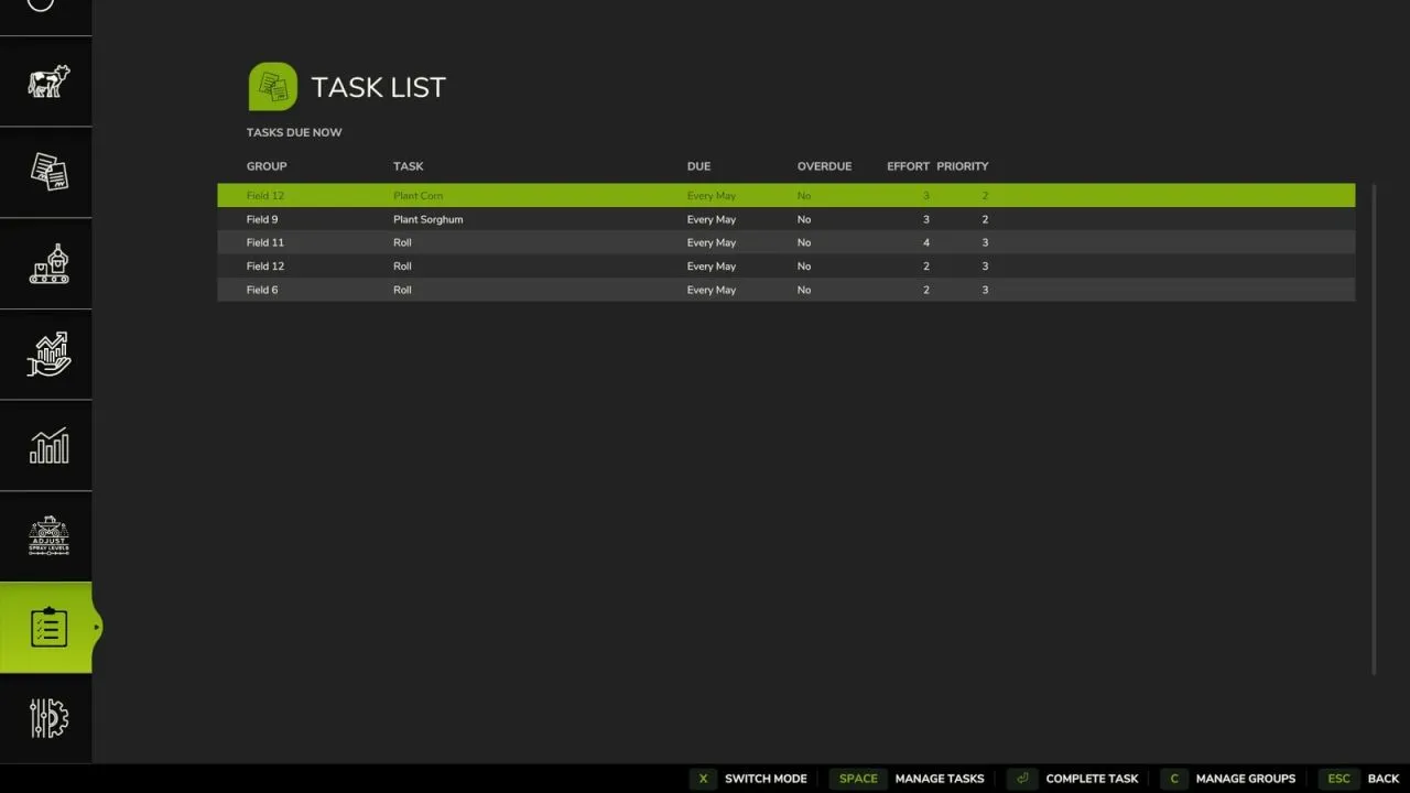 Мод «Список завдань» для Farming Simulator 25