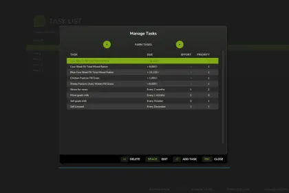 Мод «Список завдань» для Farming Simulator 25 — 2