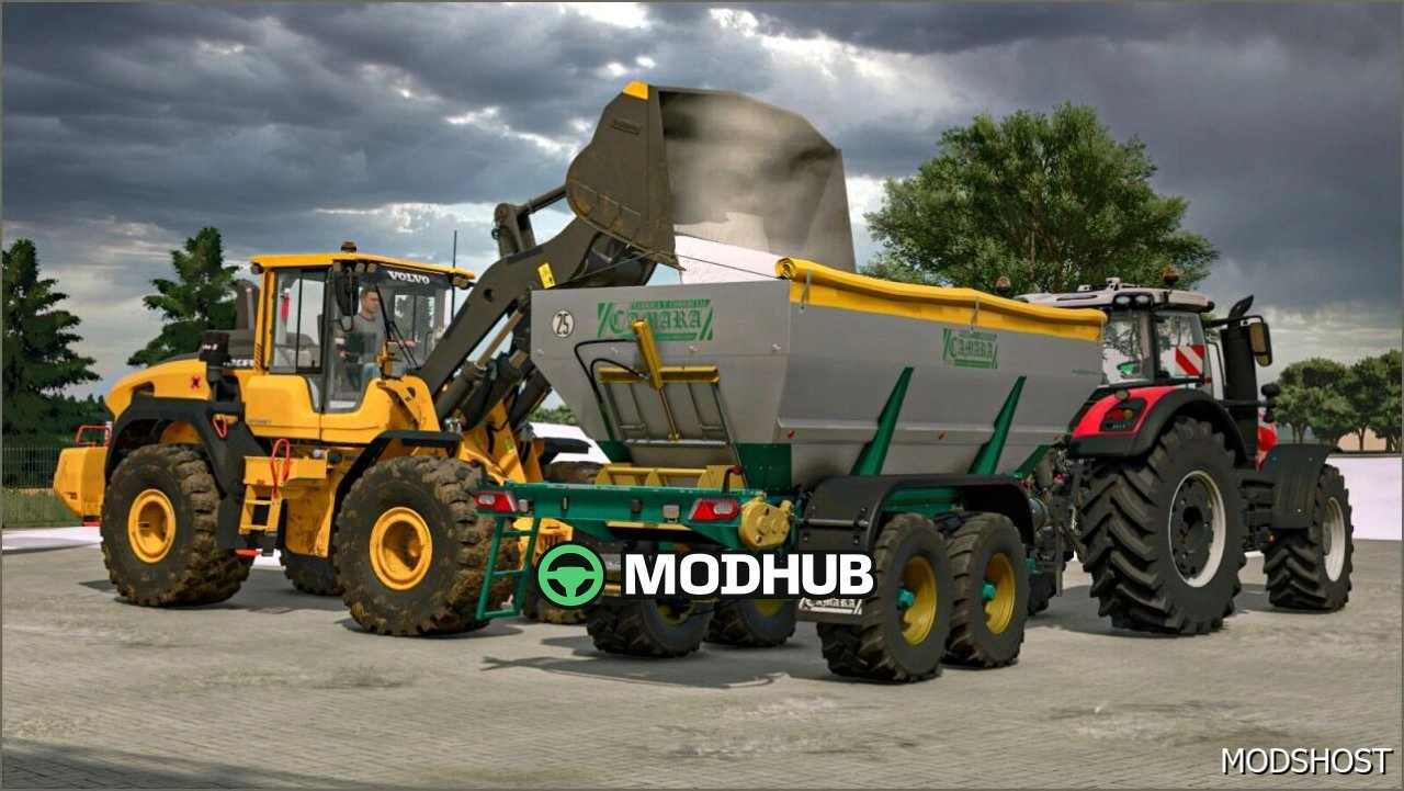 Розкидачі добрив Camara для Farming Simulator 25