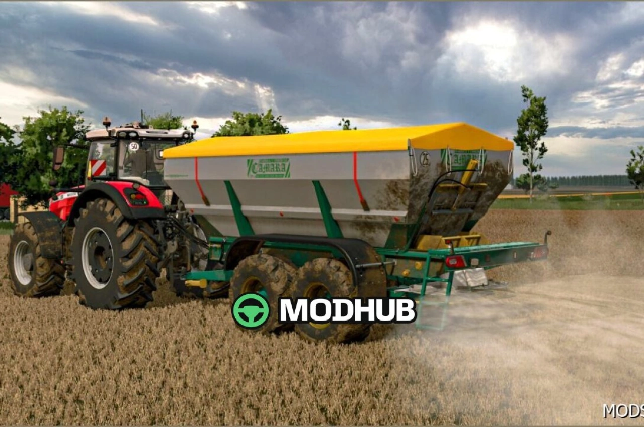 Розкидачі добрив Camara для Farming Simulator 25