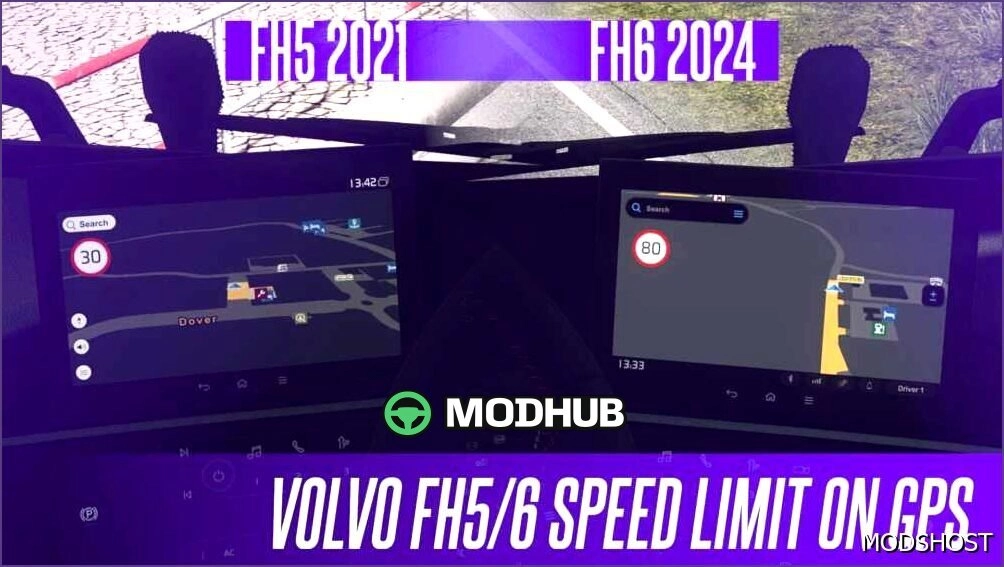 Індикатор швидкості для Volvo FH5/6 для Euro Truck Simulator 2