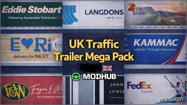Причепи UK Traffic Trailer Mega Pack для Euro Truck Simulator 2