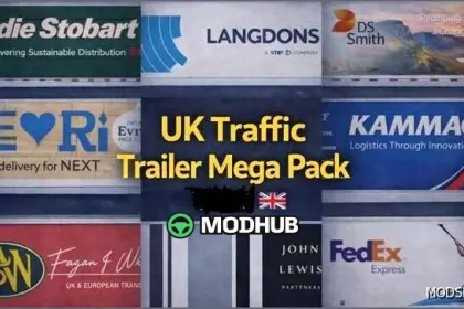 UK Traffic Trailer Mega Pack for Euro Truck Simulator 2