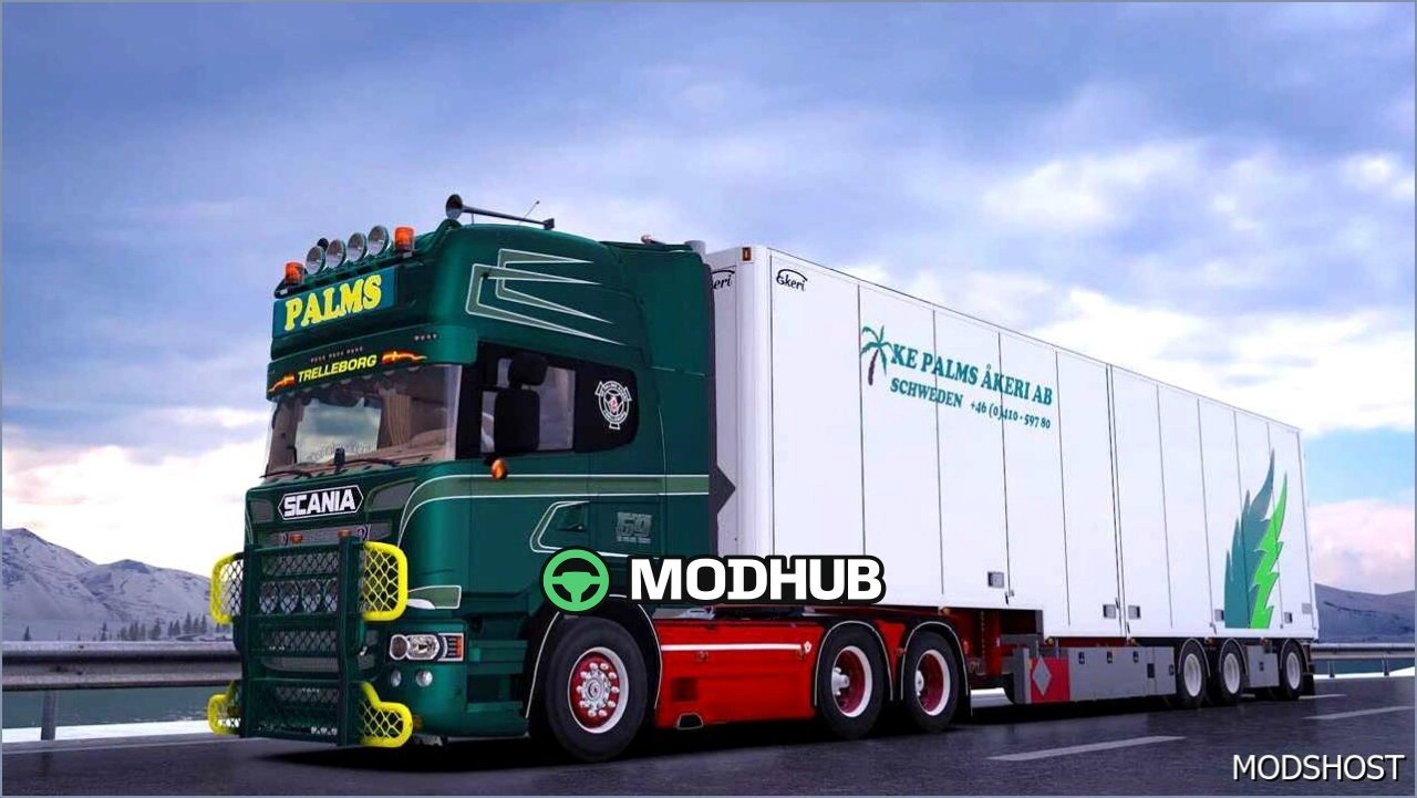 Скін-пак KE Palms Akeri AB Scania & Ekeri для Euro Truck Simulator 2