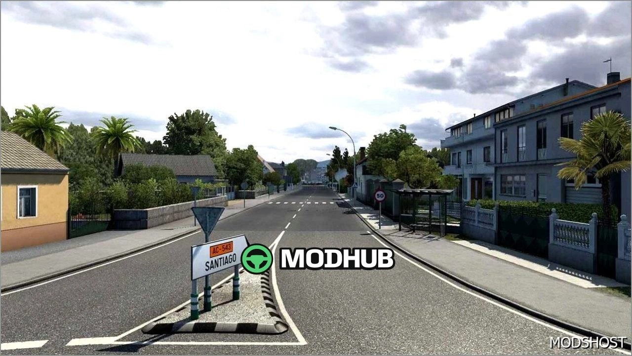 Карта Santiago DE Compostela для Euro Truck Simulator 2