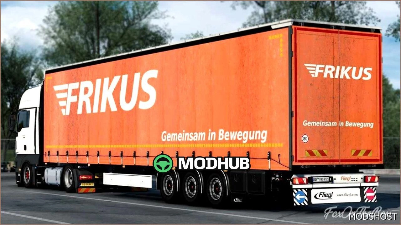 Причіп Fliegl SDS 350 Mega V2.8 для Euro Truck Simulator 2