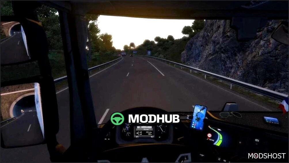 Мод для телефону Cellphone Hours 1.58 для Euro Truck Simulator 2